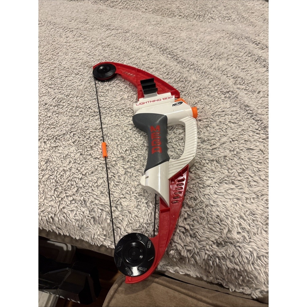 Nerf N-Strike Mega Lightning Bow Kids Unisex OS‎ Red Good Compound Blaster Toy